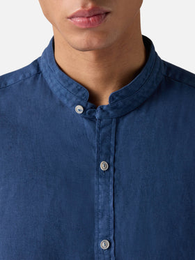 Man blue shirt