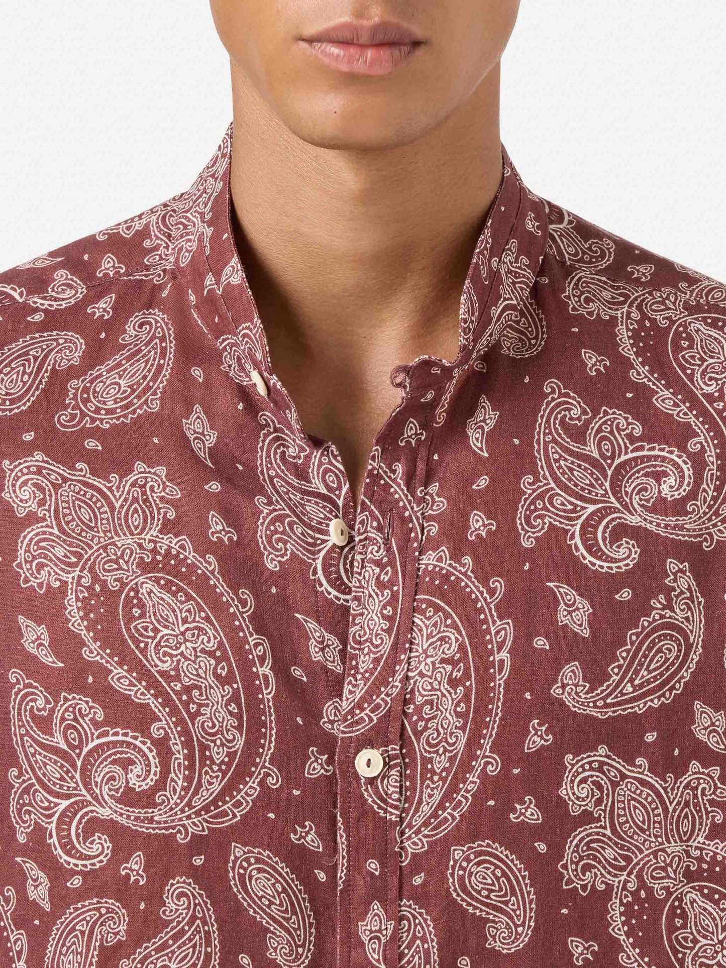 Klarke brown paisley shirt
