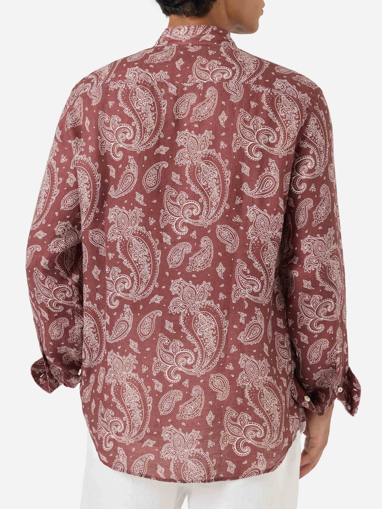 Klarke brown paisley shirt