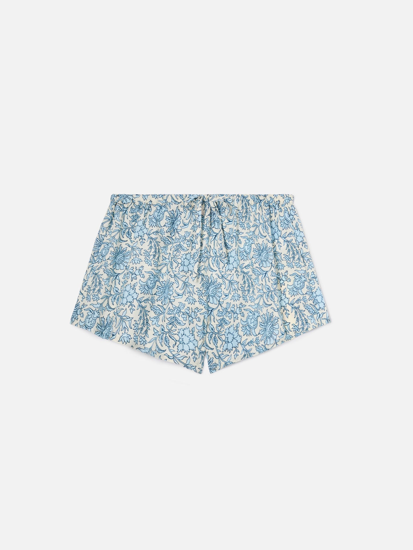 Short en soie Kammy à imprimé batik floral 