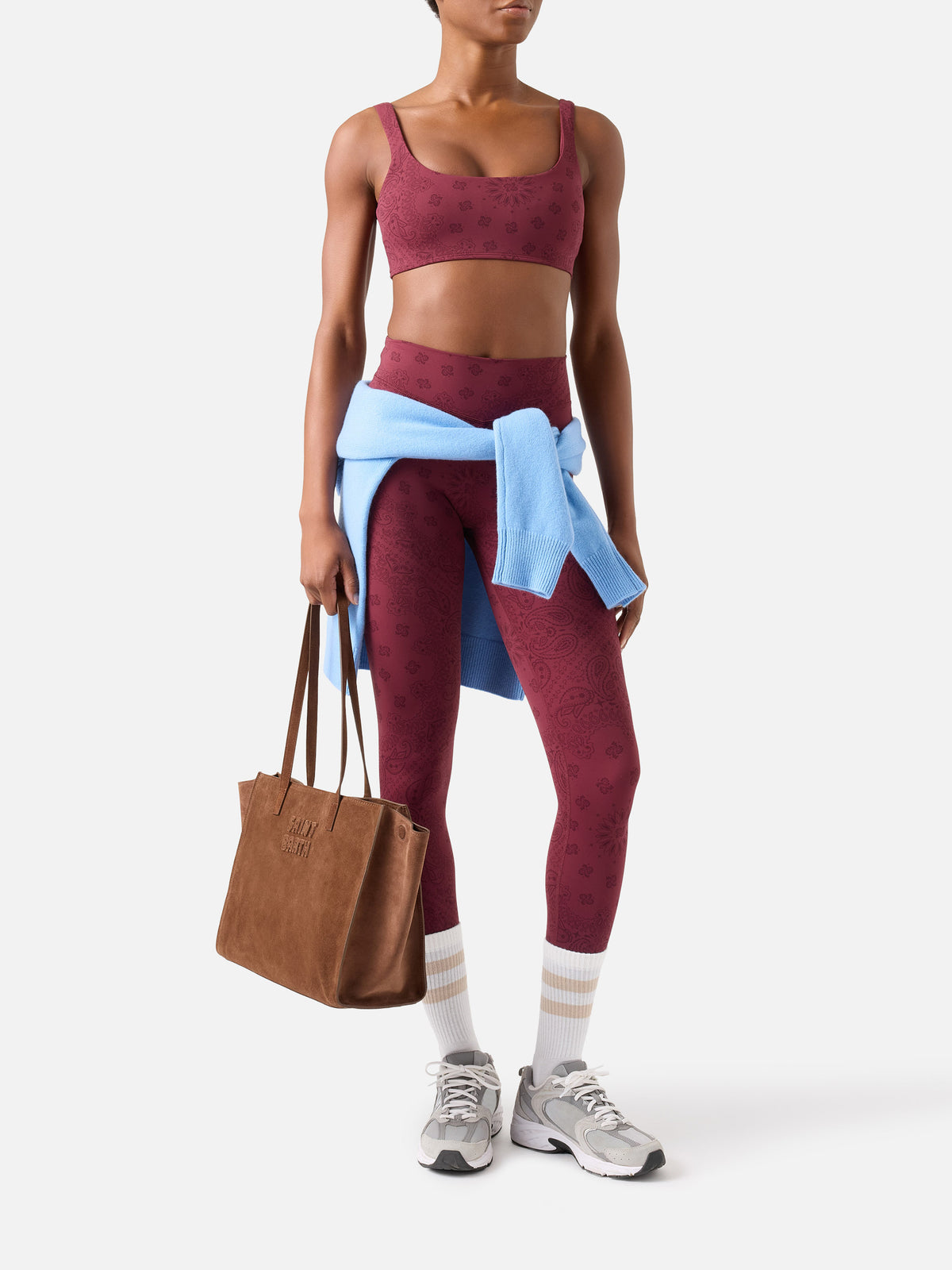 Top fitness Kassie con estampado bandana 