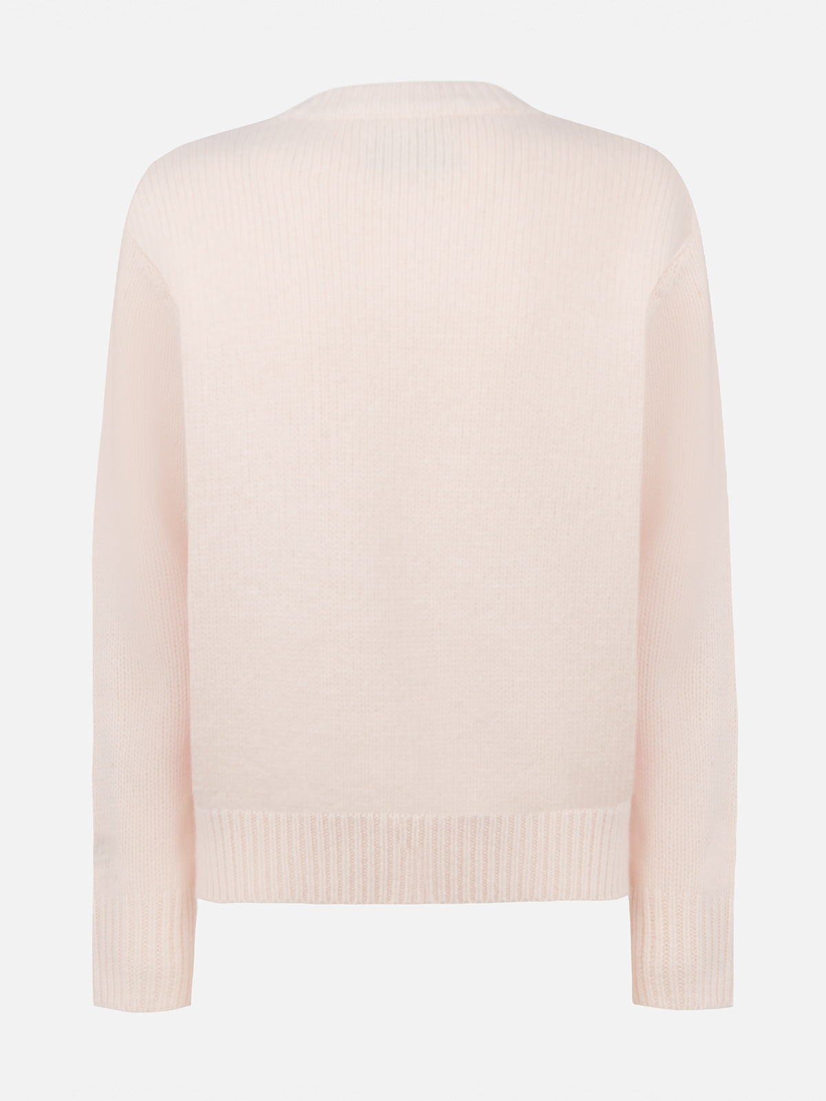 Woman white fair isle sweater Kyla with Cortina jacquard - MC2 Saint Barth