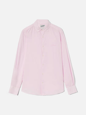 Pink Chemise shirt in pure cotton voile