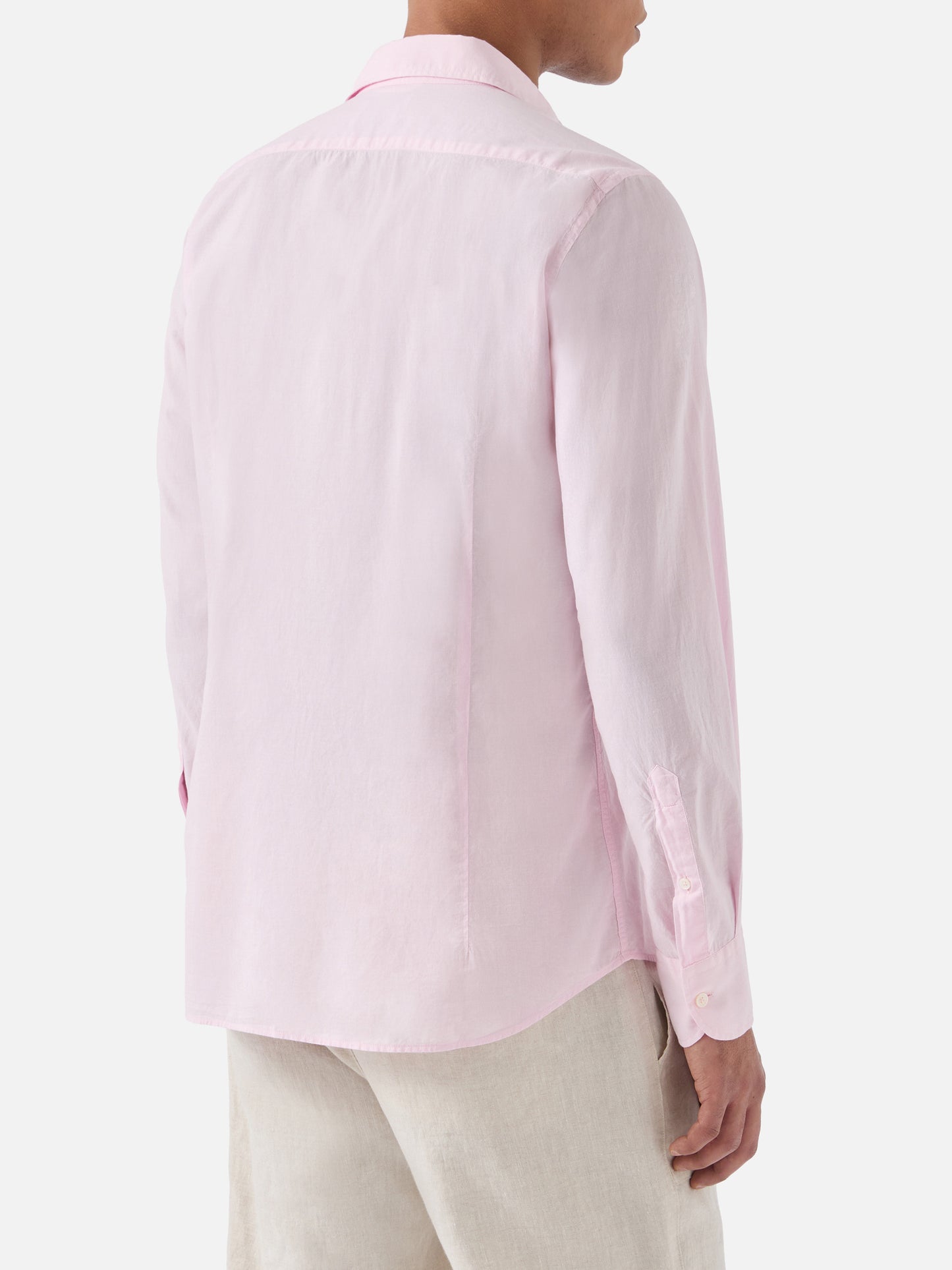Pink Chemise shirt in pure cotton voile