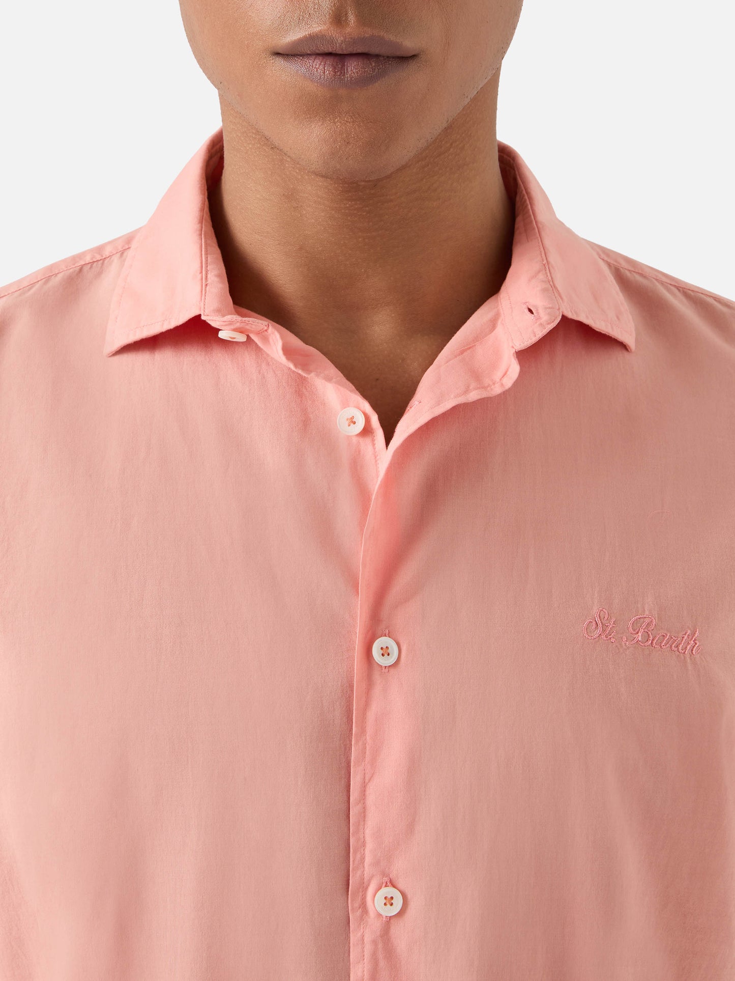 Camisa Peach Chemise Ice en voile de algodón puro 