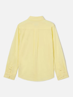 Camisa Chemise Jr amarillo mantequilla en voile de algodón 