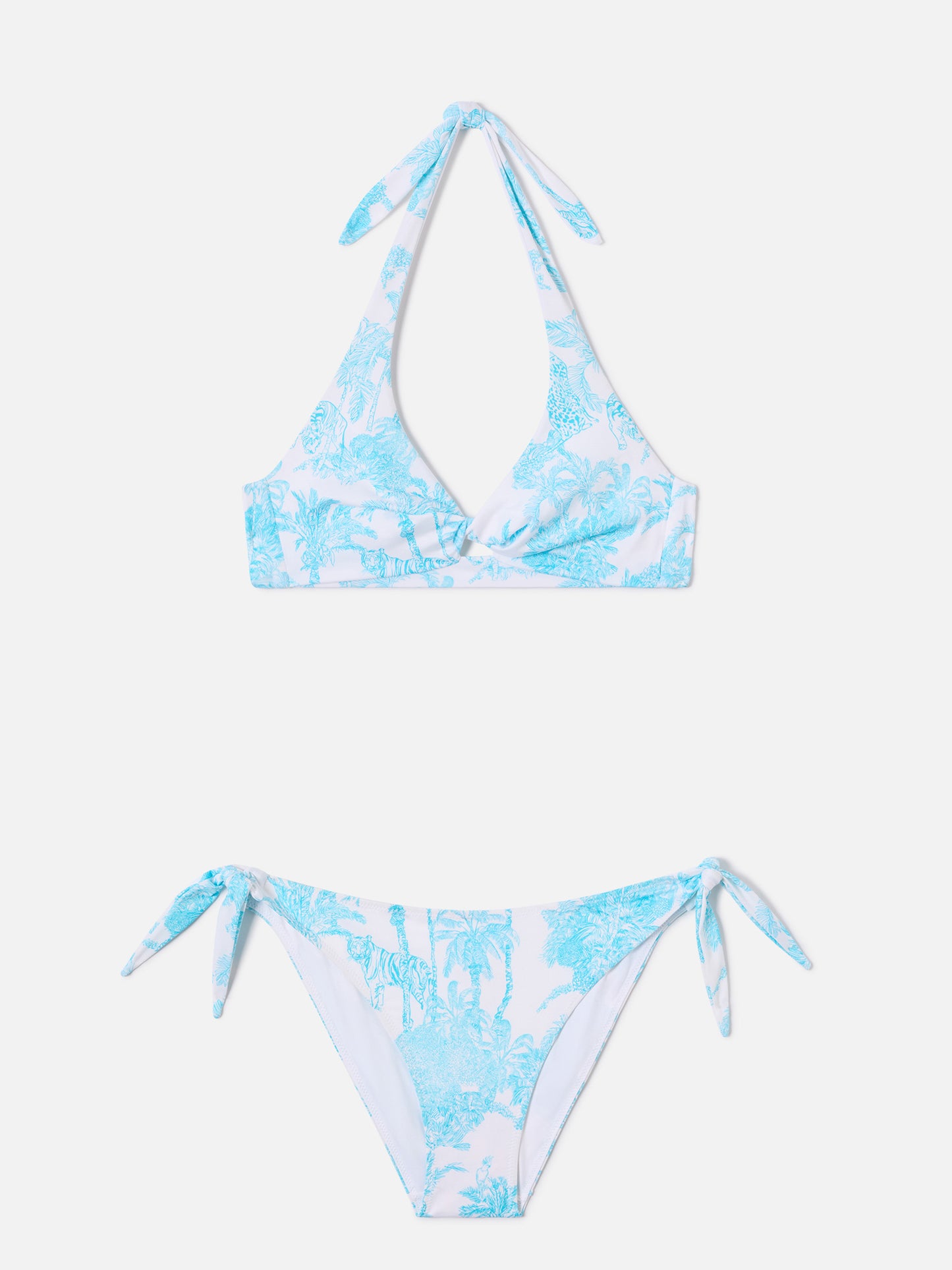 Bikini Leda Yali light blue toile de jouy 