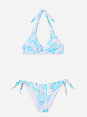 Bikini Leda Yali light blue toile de jouy 