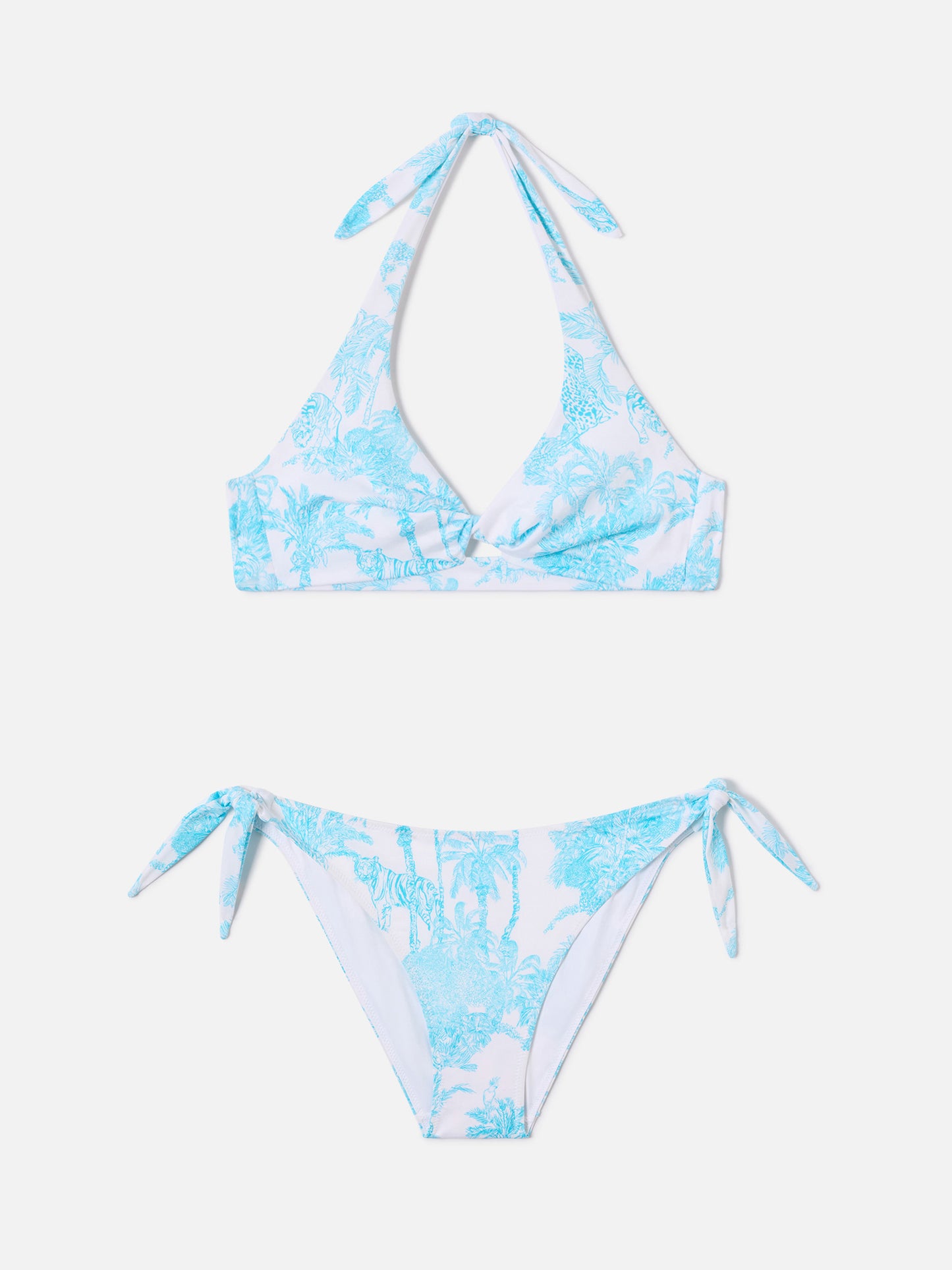 Bikini Leda Yali bleu clair toile de jouy 