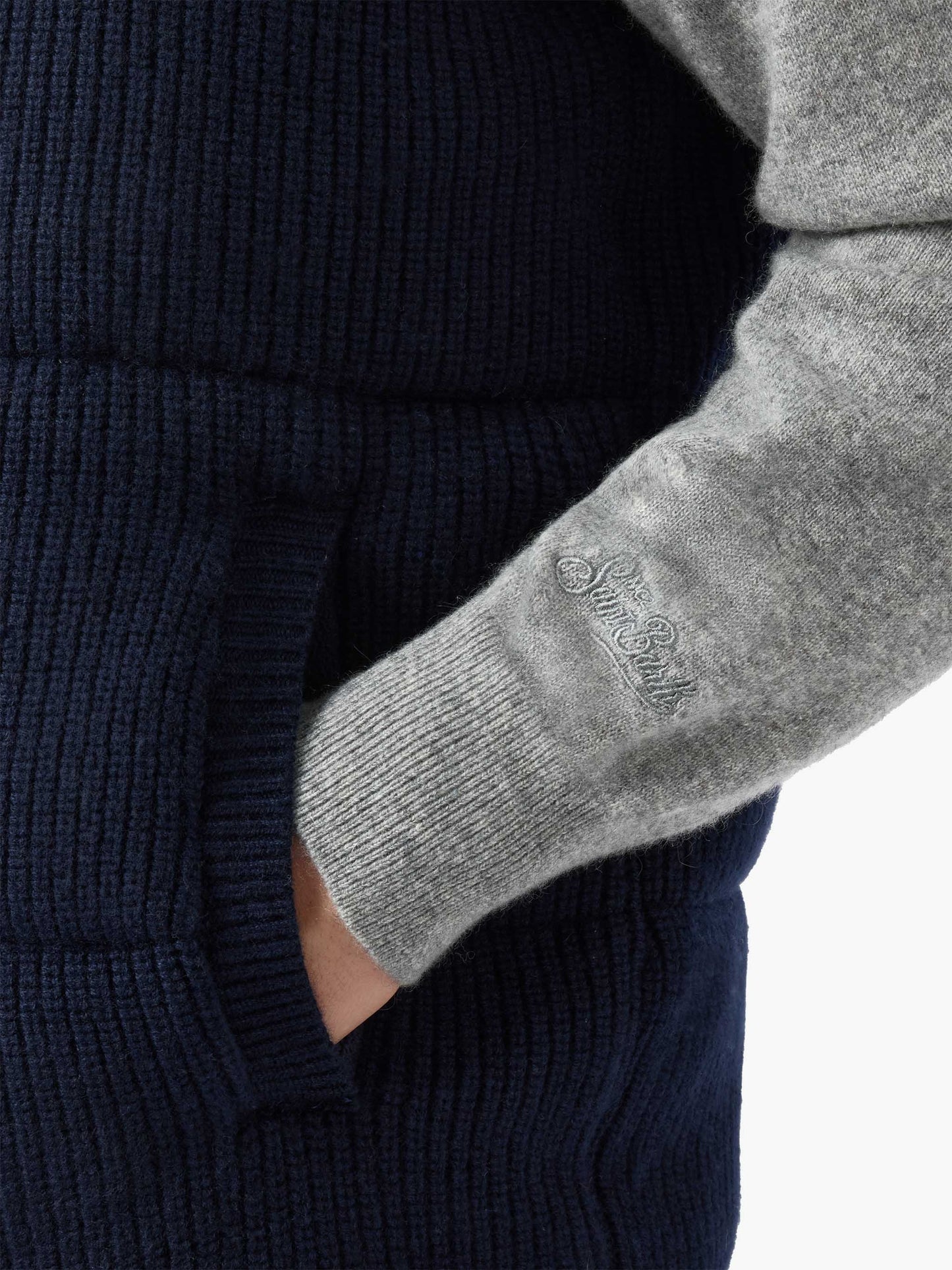 Gilet imbottito Leeds Knit blu