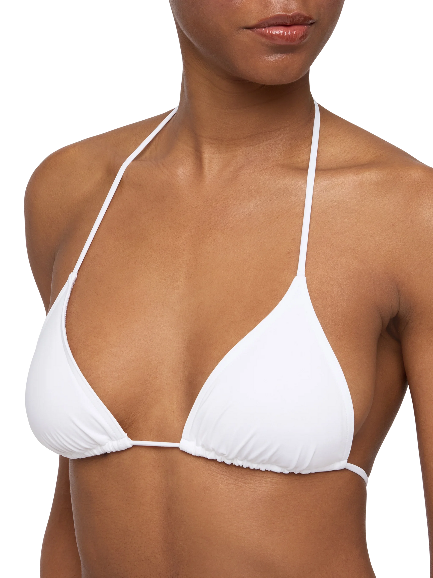 Leah Marielle white bikini with triangle top and classic briefs - MC2 Saint Barth