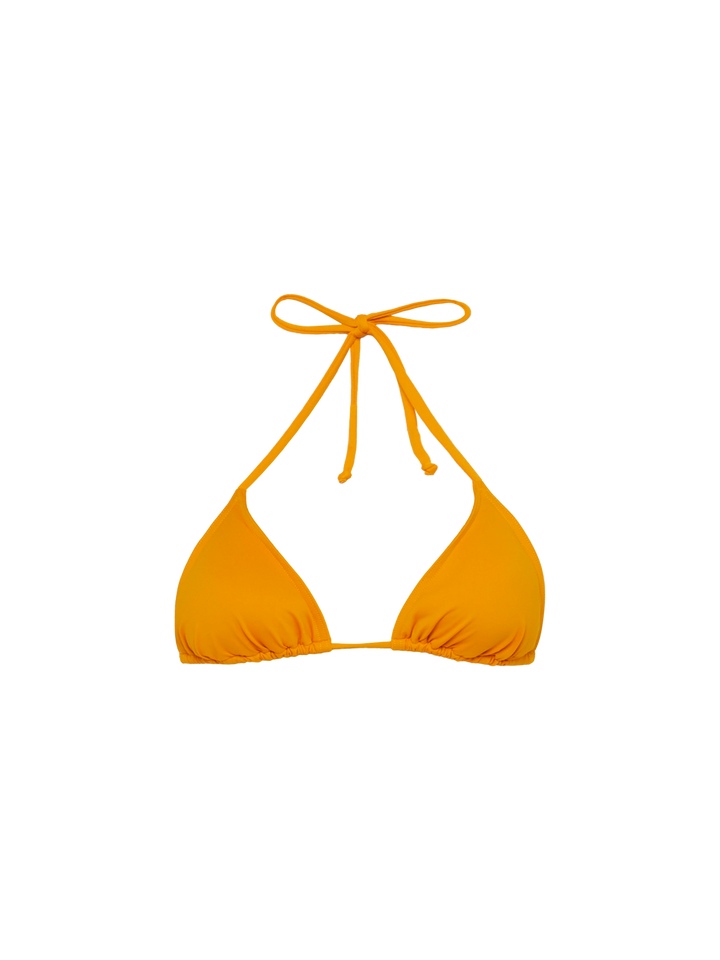 Leah ochre yellow triangle top swimsuit