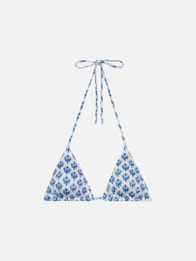 Leah – Badeanzug mit Triangel-Oberteil und Blumenmuster