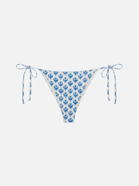 Marielle classic swim briefs with floral print