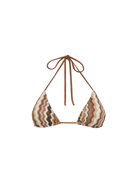 Leah raschel chevron pattern triangle top - MC2 Saint Barth