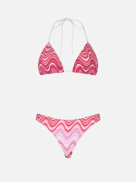 Bikini triangle en maille raschel pour femme Leah Naomi 
