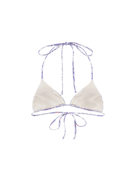 Woman Betsy triangle top swimsuit Leah | MADE WITH LIBERTY FABRIC - MC2 Saint Barth
