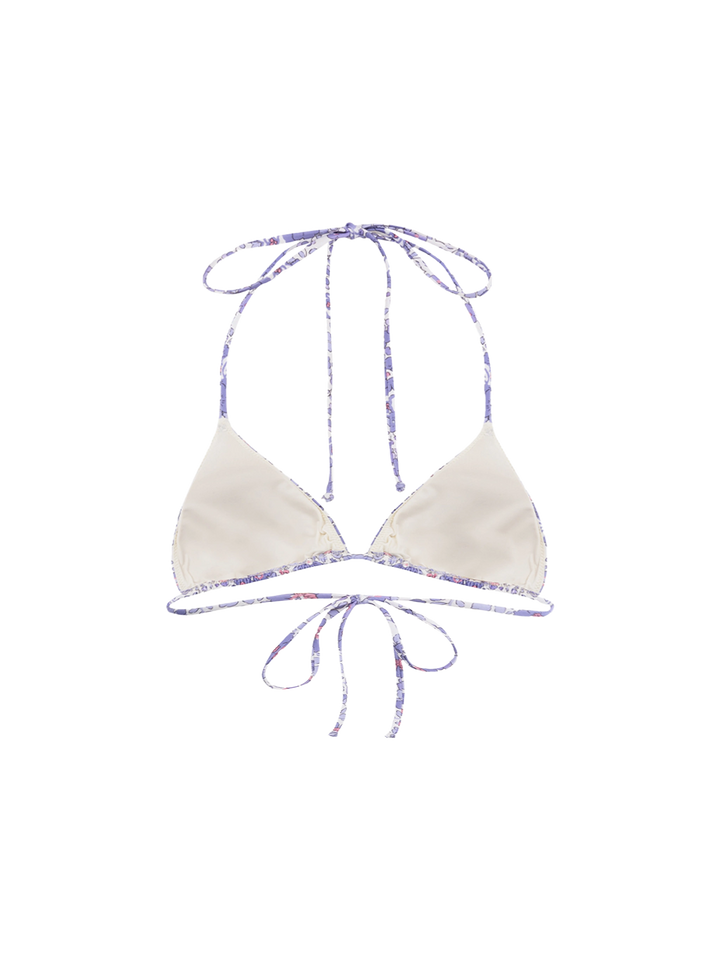 Woman Betsy triangle top swimsuit Leah | MADE WITH LIBERTY FABRIC - MC2 Saint Barth