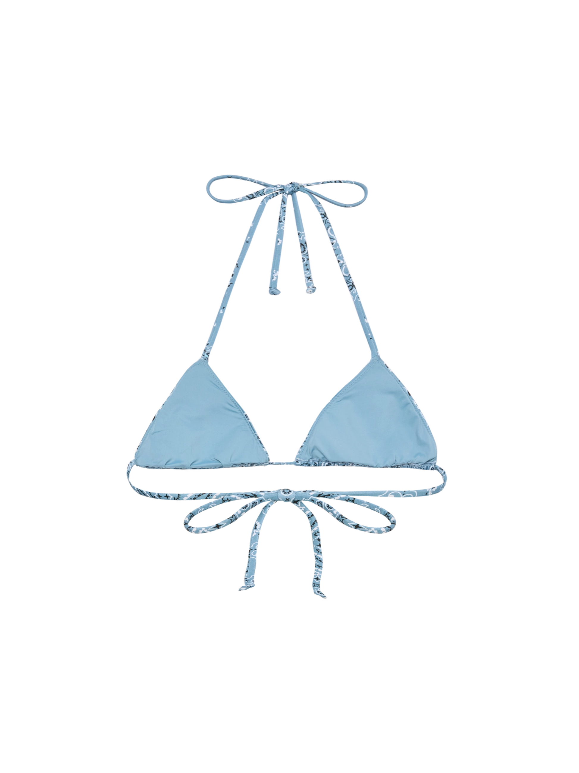 Leah triangle top swimsuit with bandanna print - MC2 Saint Barth