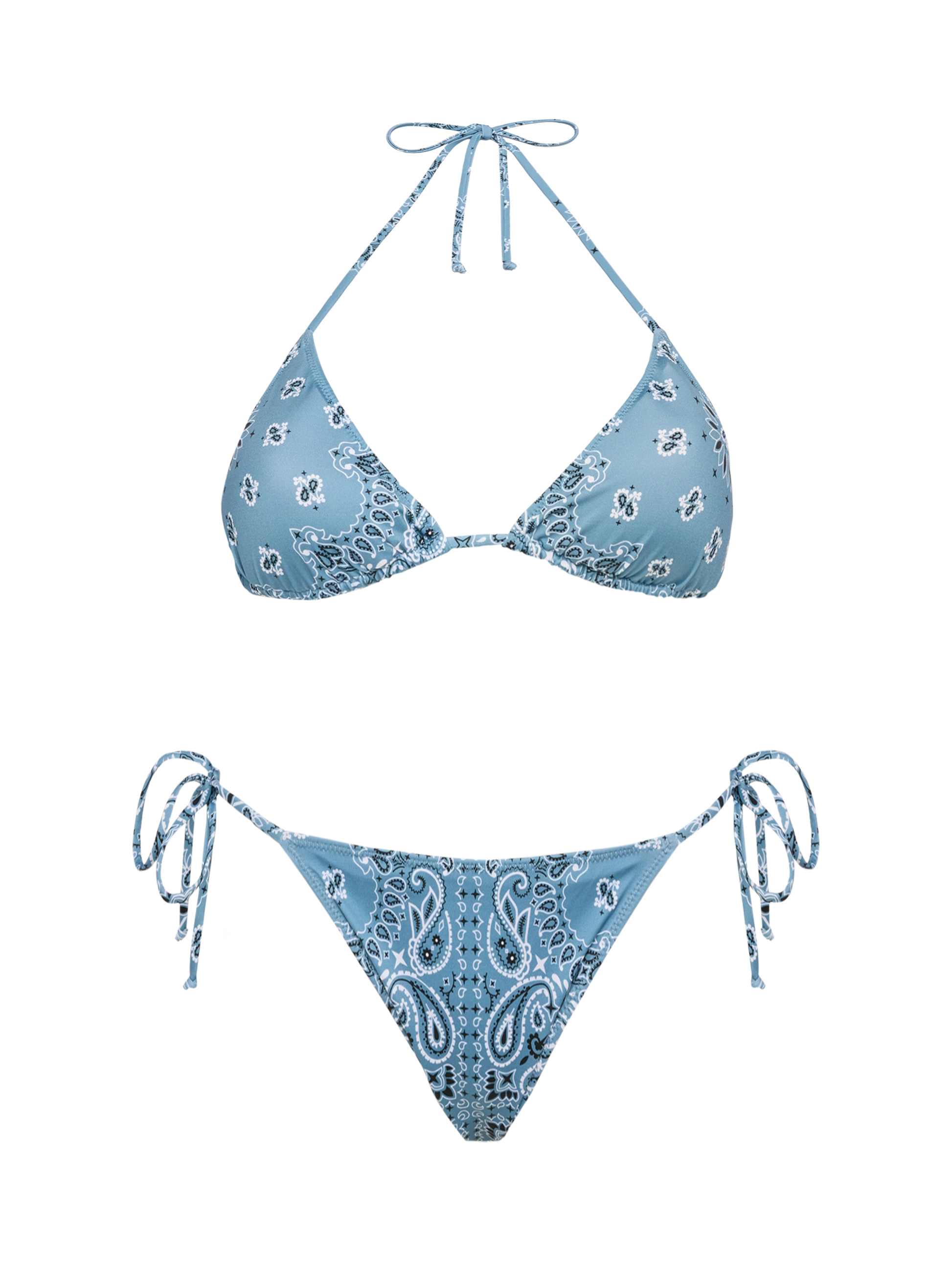 Classic triangle bikini Leah Marielle with bandanna print - MC2 Saint Barth