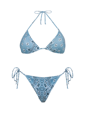 Classic triangle bikini Leah Marielle with bandanna print - MC2 Saint Barth