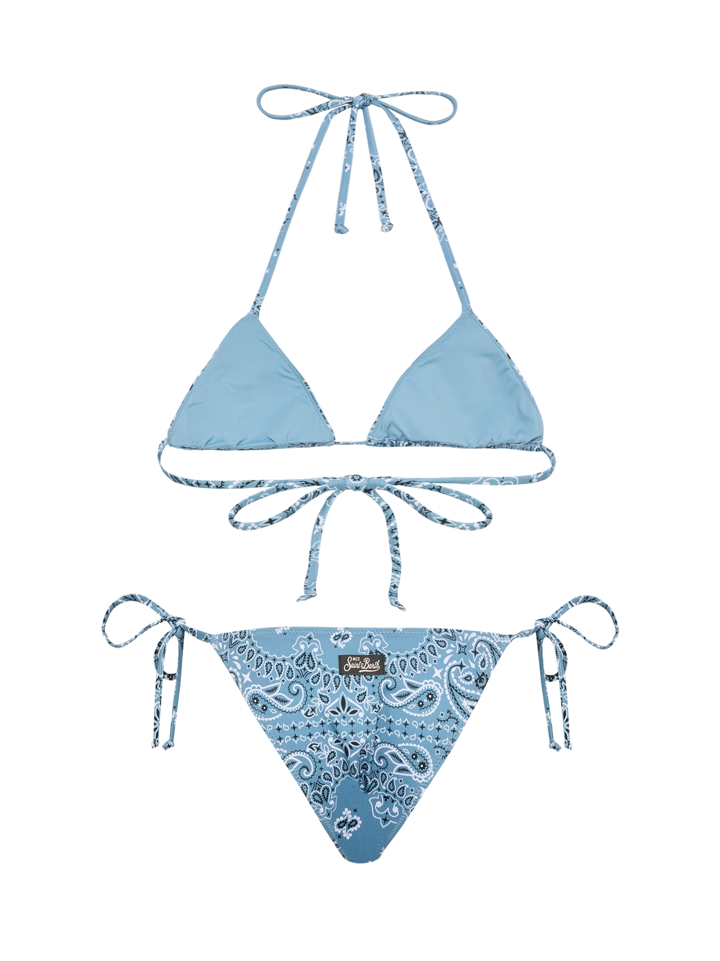 Classic triangle bikini Leah Marielle with bandanna print - MC2 Saint Barth