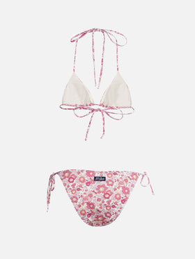Costume da bagno da donna con top a triangolo Betsy Leah | REALIZZATO CON TESSUTO LIBERTY