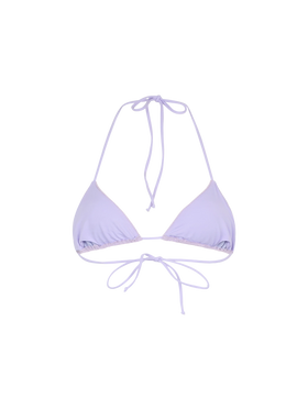 Woman lilac terry triangle top swimsuit Leah - MC2 Saint Barth