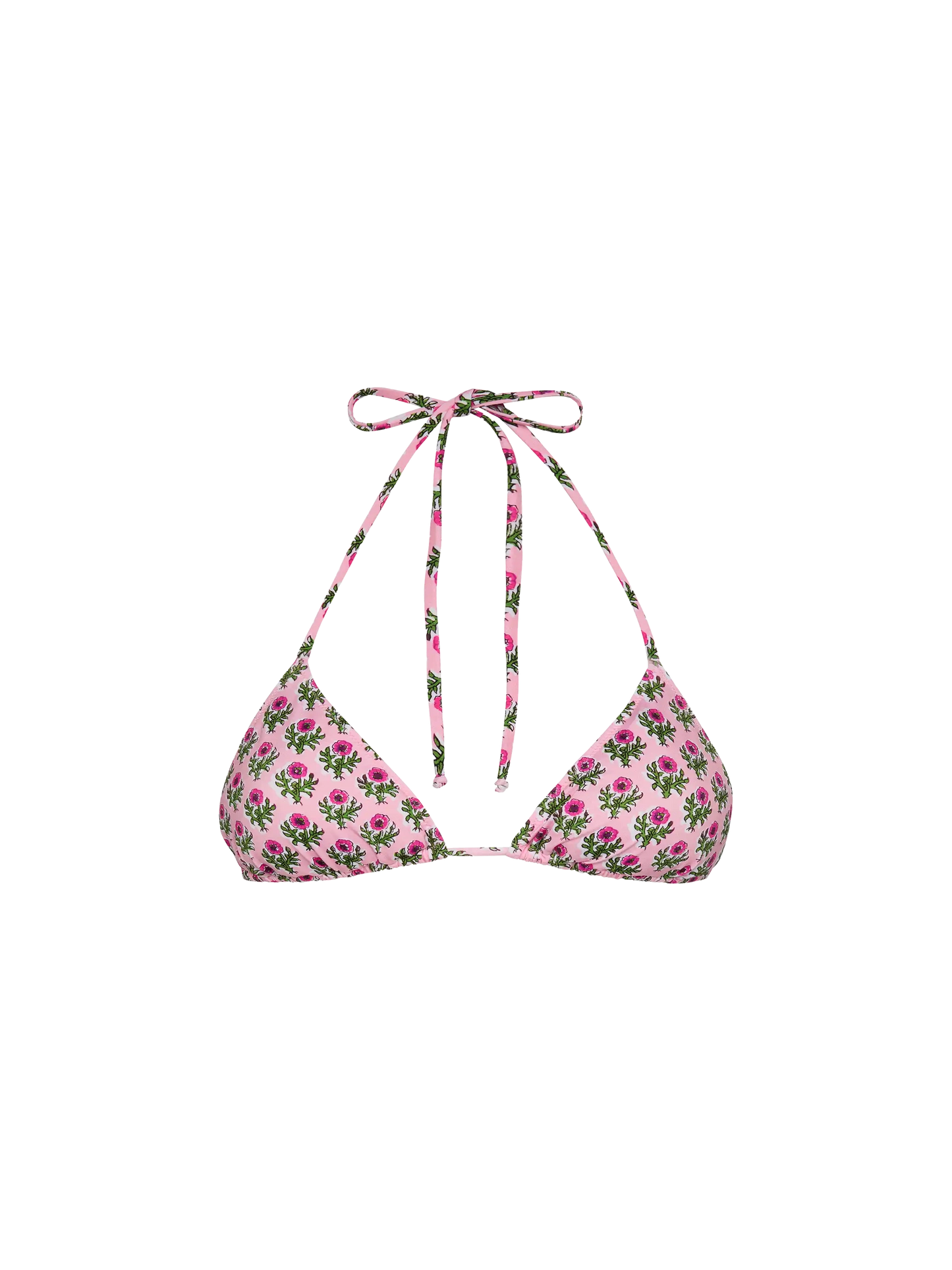 Leah triangle top swimsuit with floral print - MC2 Saint Barth