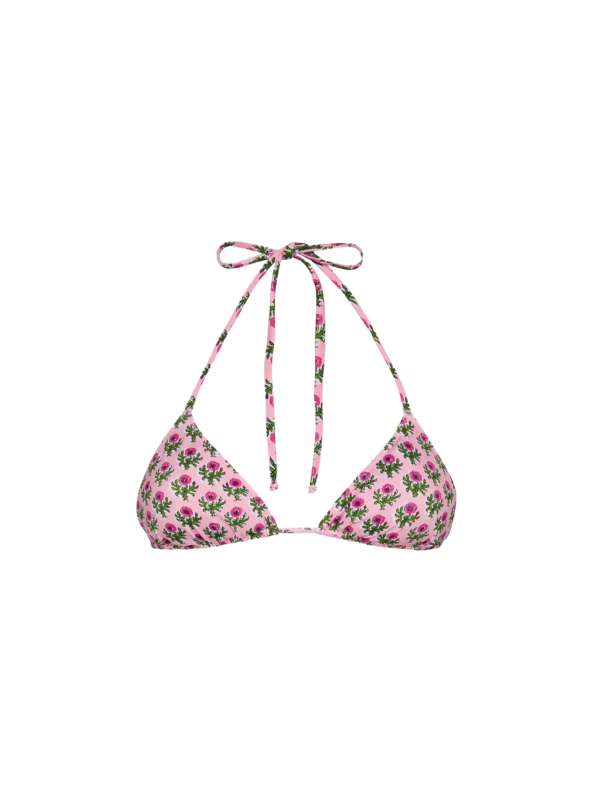 Leah triangle top swimsuit with floral print - MC2 Saint Barth