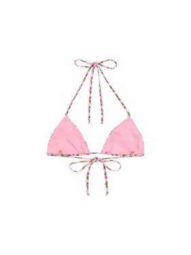 Leah triangle top swimsuit with floral print - MC2 Saint Barth