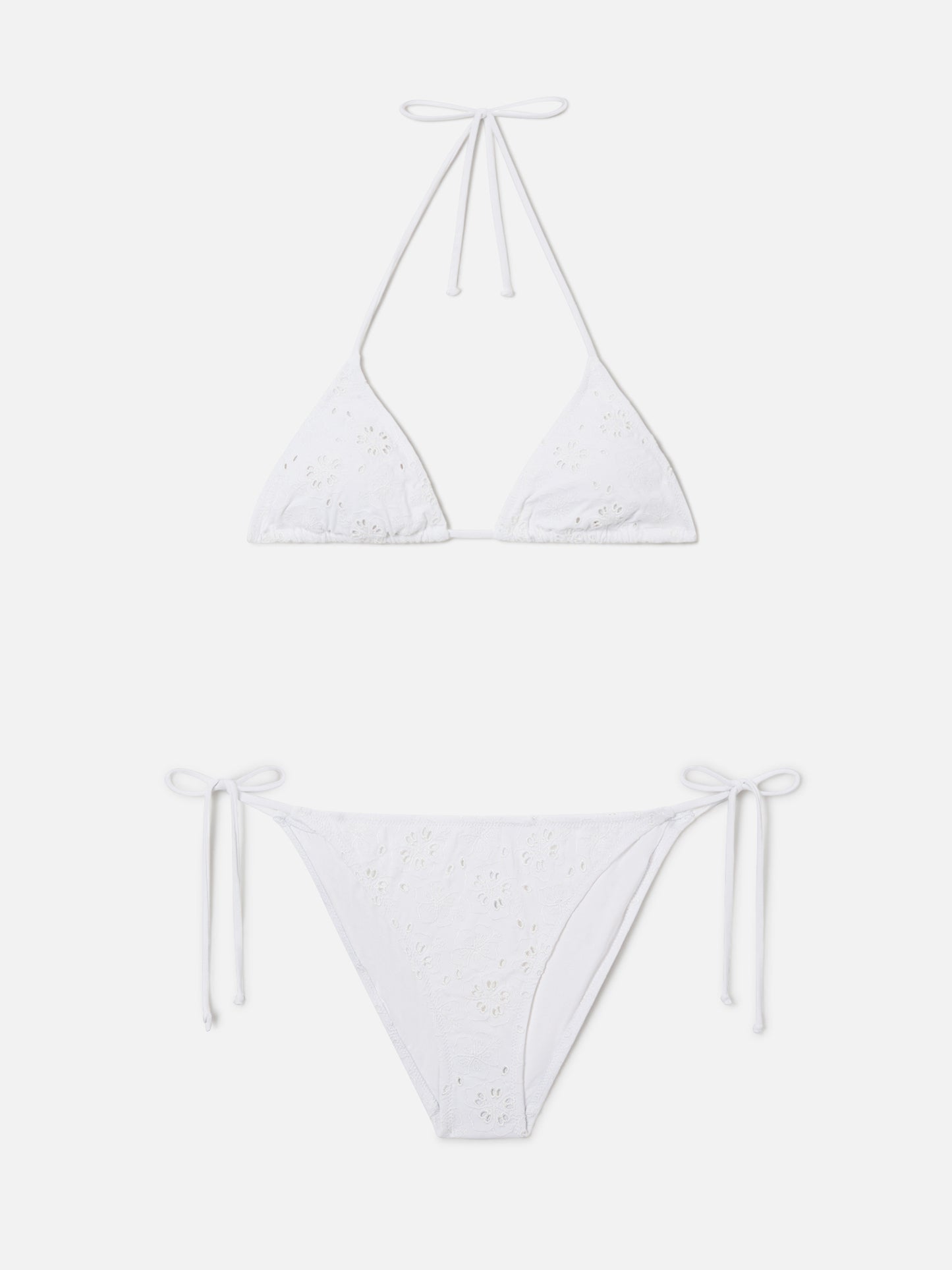 Bikini Leah Virgo in sangallo bianco