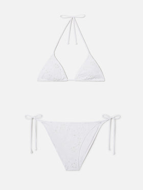 Bikini Leah Virgo in sangallo bianco