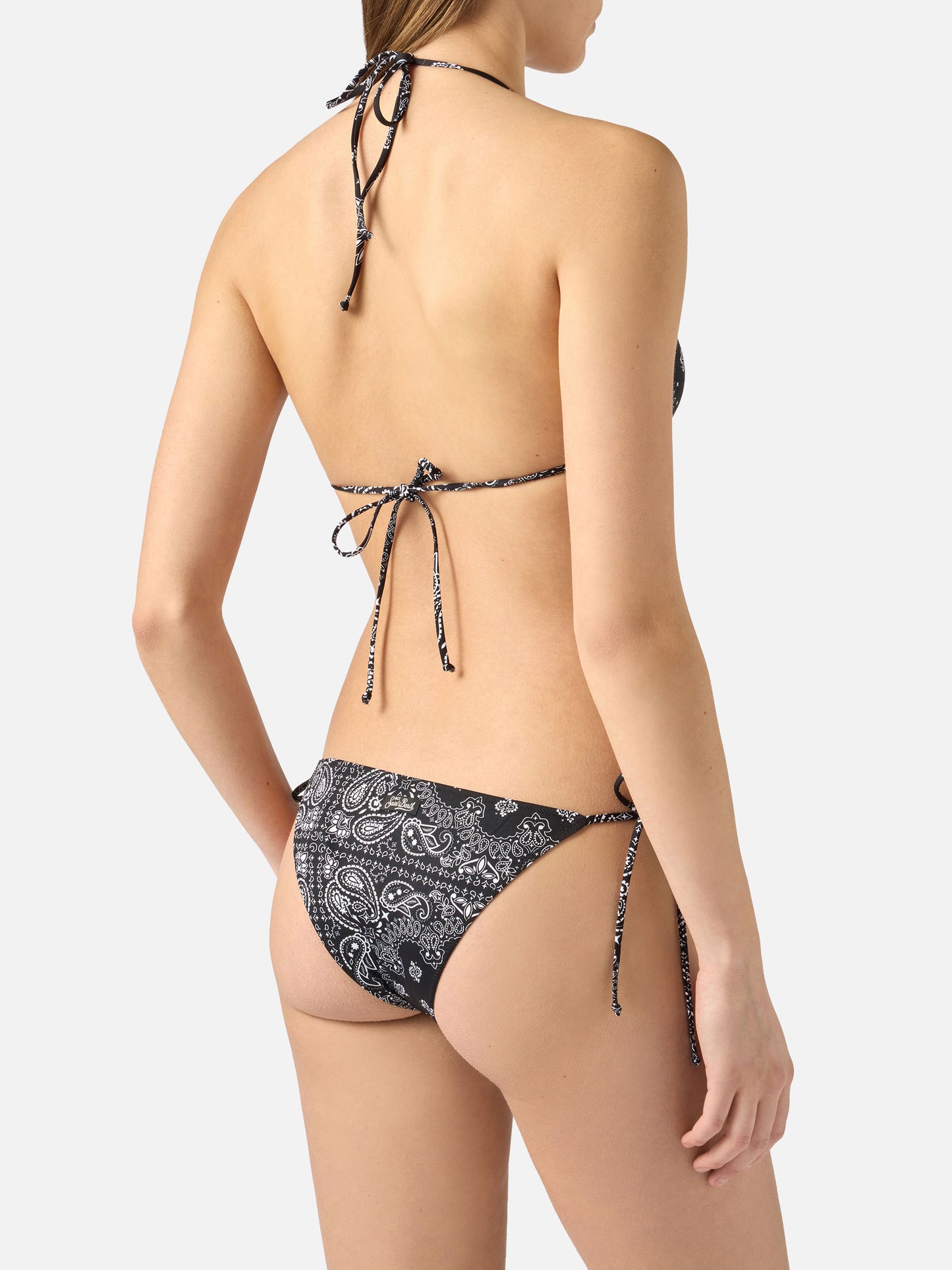 Leah Teen black bandana print bikini