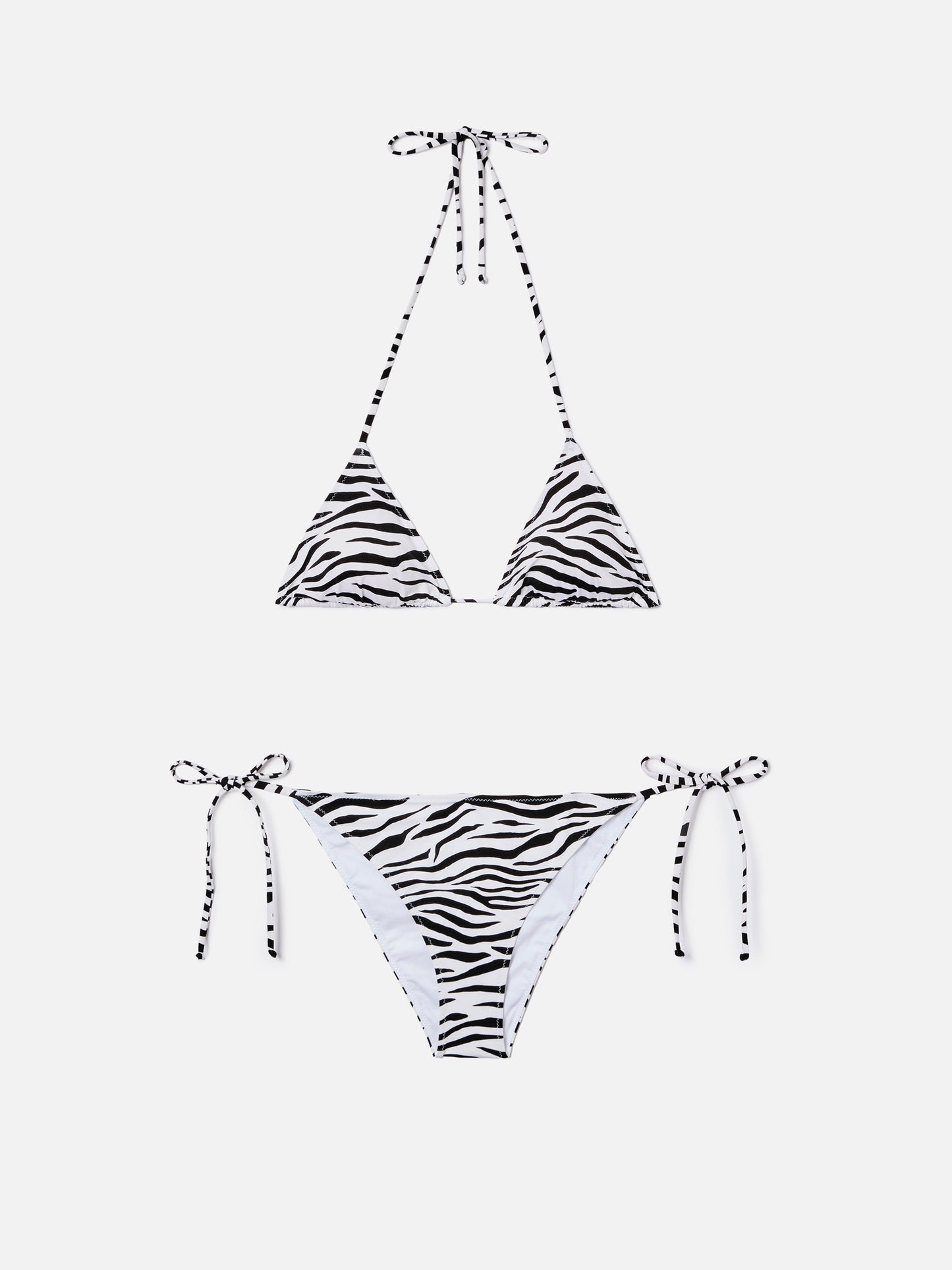 Leah Teen black and white zebra print bikini
