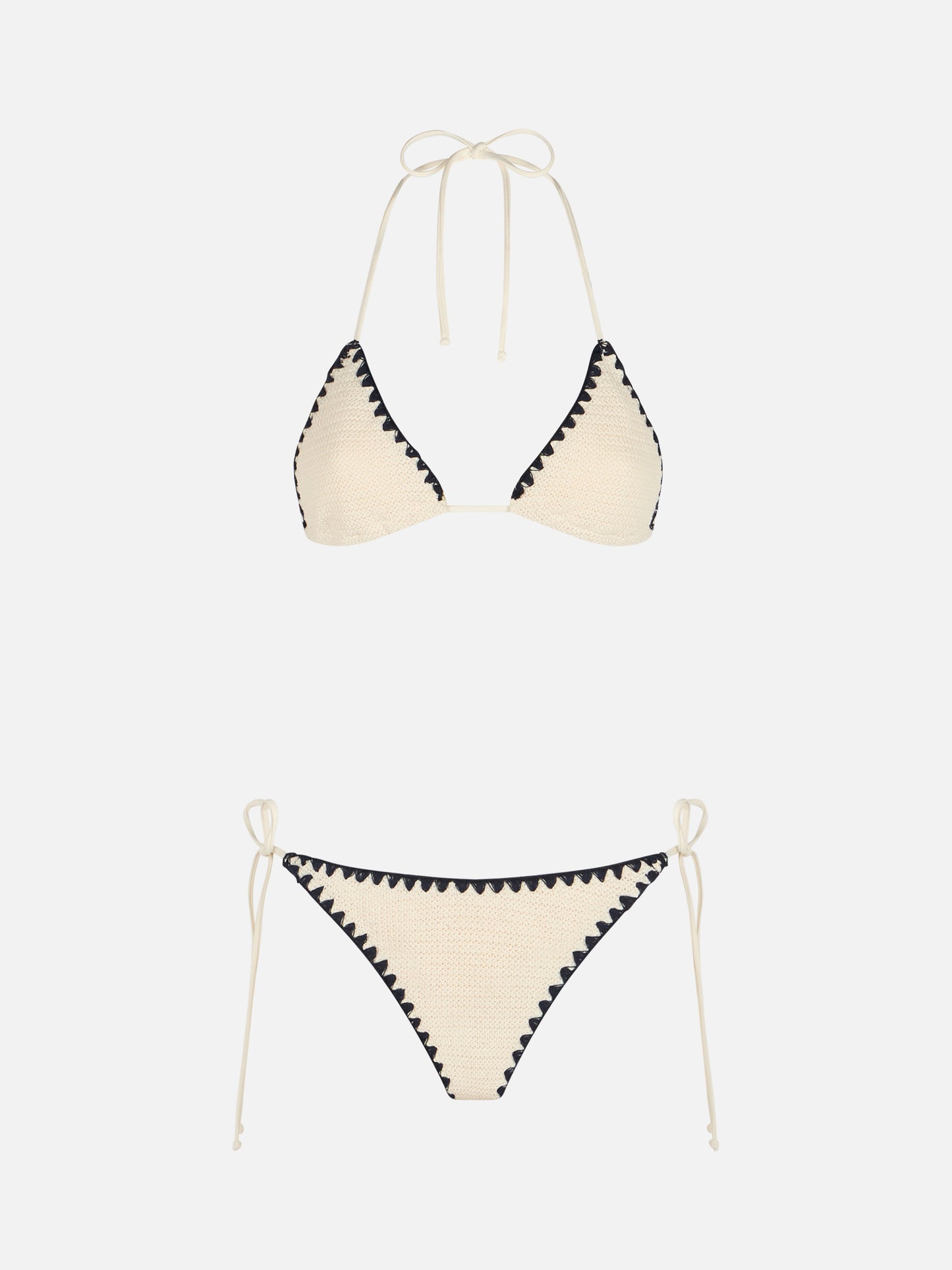Bikini triangular de crochet para mujer Leah Marielle 