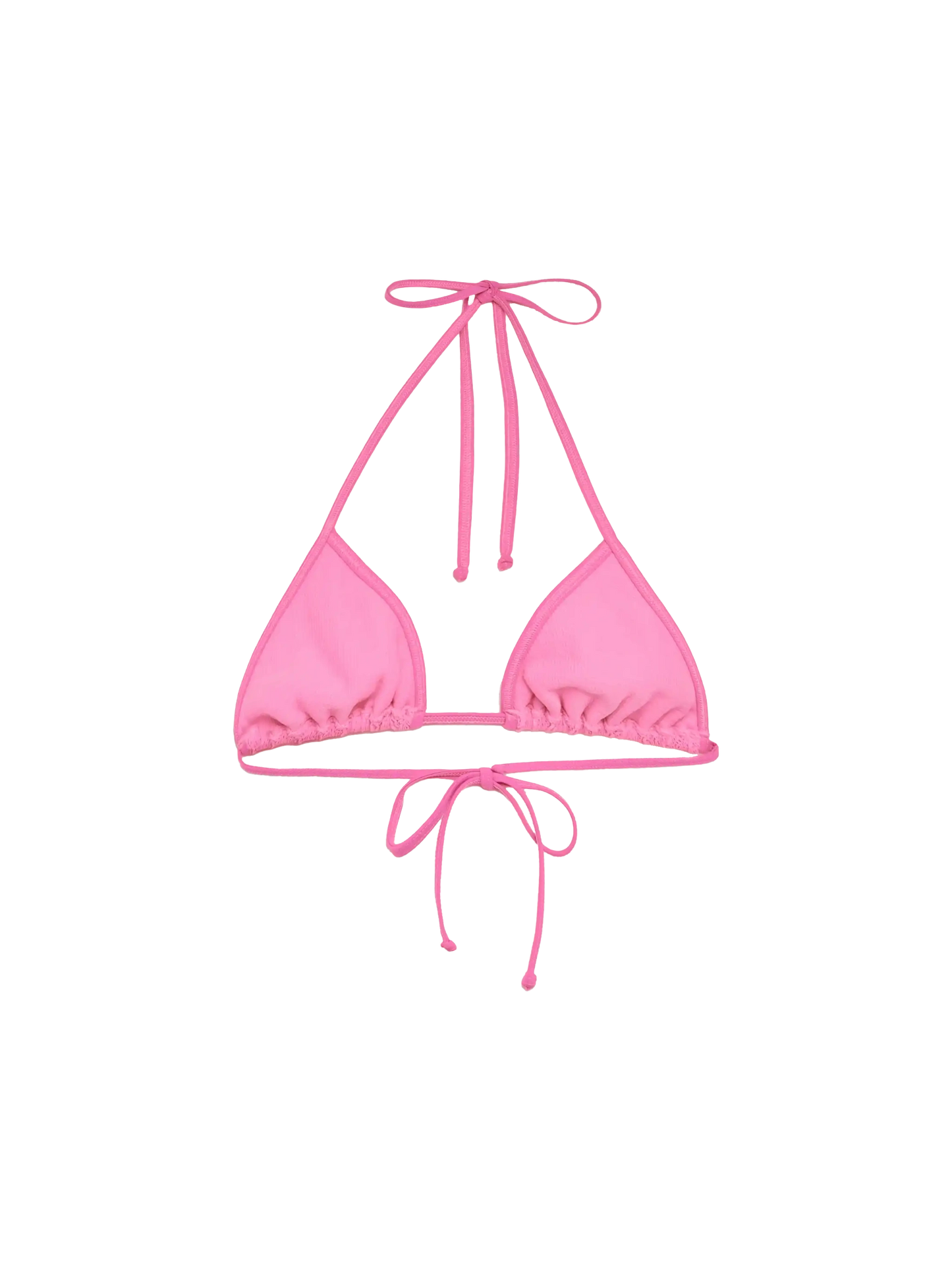 Leah pink crinkle triangle top - MC2 Saint Barth