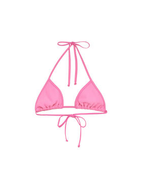 Leah pink crinkle triangle top - MC2 Saint Barth