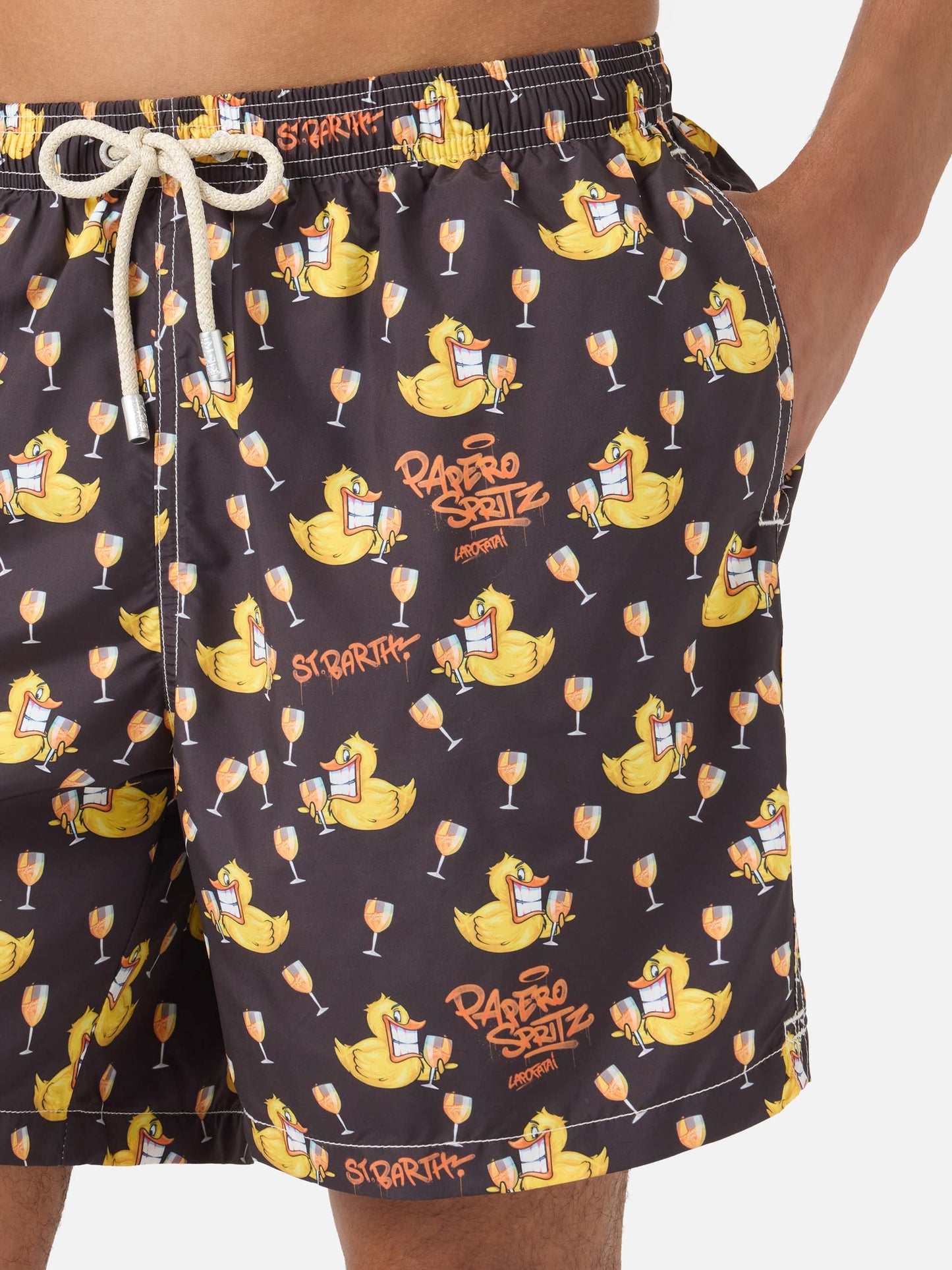 Lighting swim shorts with Cryptopuppets print | Special Edition