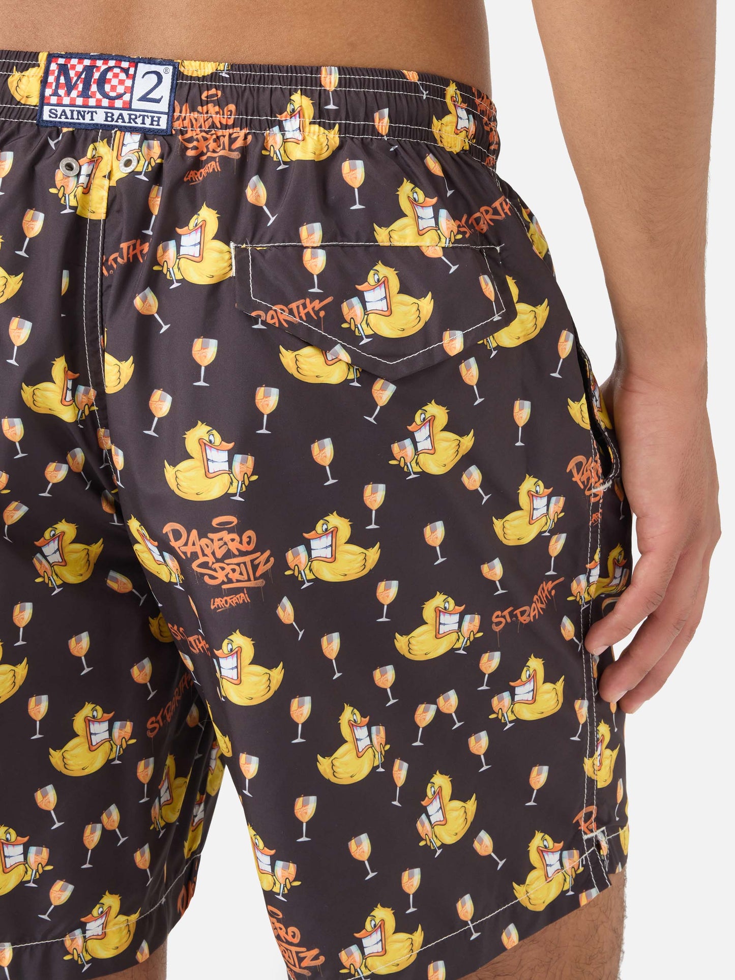 Lighting swim shorts with Cryptopuppets print | Special Edition