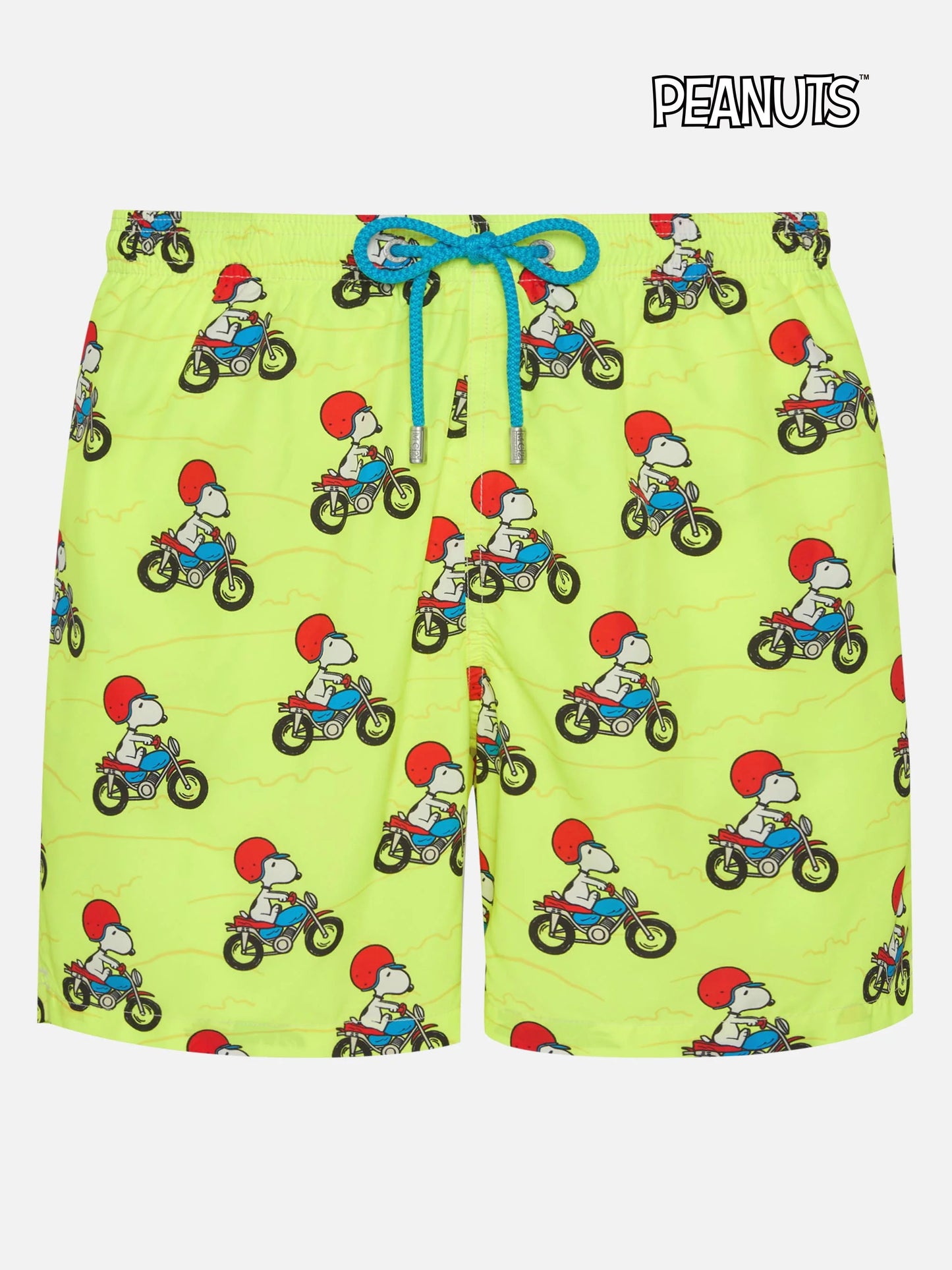 Man light fabric swim shorts with Snoopy print | PEANUTS® SPECIAL EDITION