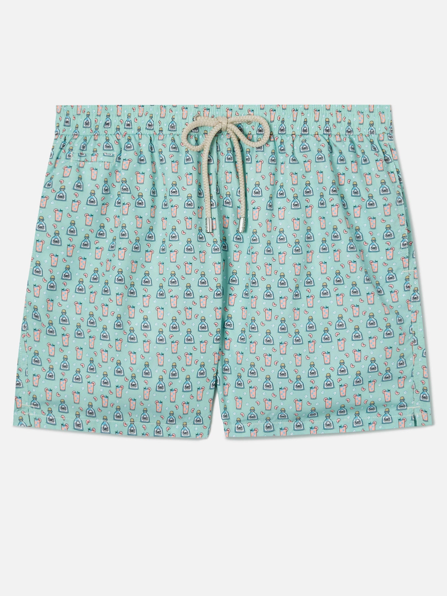 Light green Lighting Micro swim shorts with paloma all-over print