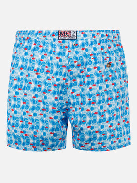 Man swim shorts with sea print - MC2 Saint Barth
