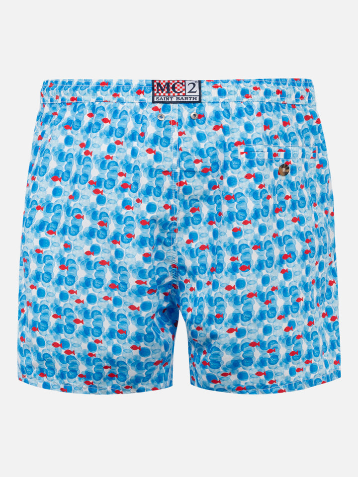 Man swim shorts with sea print - MC2 Saint Barth