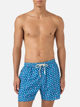 Lighting Badeshorts mit Micro Fantasy blue starfish-Print 