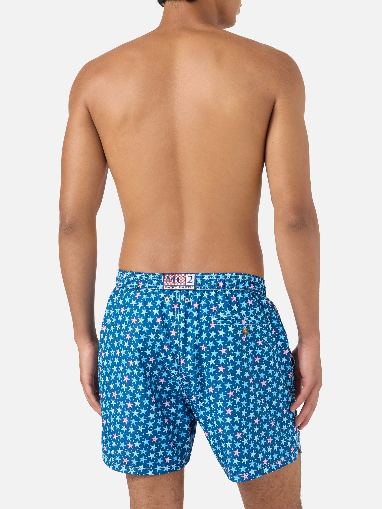Lighting Badeshorts mit Micro Fantasy blue starfish-Print 
