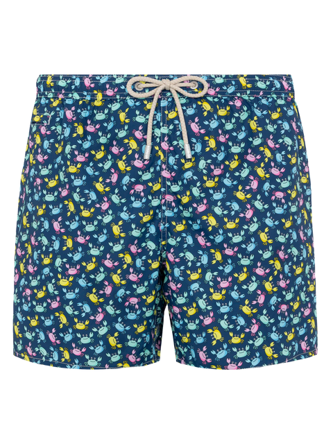 Lightweight fabric swim shorts Lighting with crabs print - MC2 Saint Barth