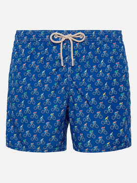 Badeshorts aus leichtem Stoff „Lighting“ mit Biker-Print