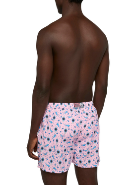 Lightweight fabric swim shorts Lighting with watch print - MC2 Saint Barth