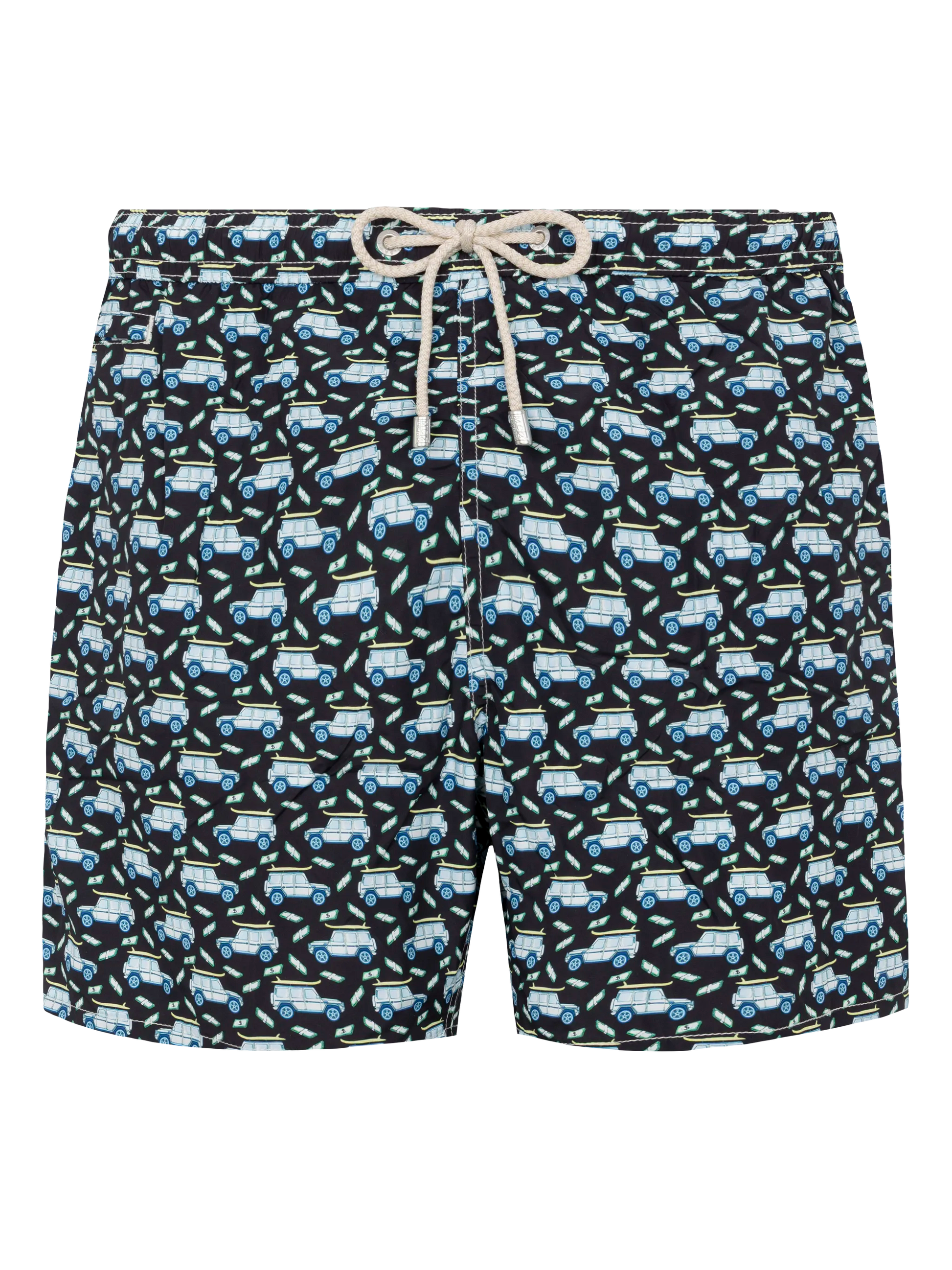 Lightweight fabric swim shorts Lighting with off-road car print - MC2 Saint Barth